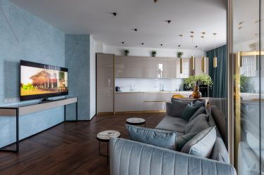 Cuisine ouverte sur le salon pour bien optimiser cet espace convivial